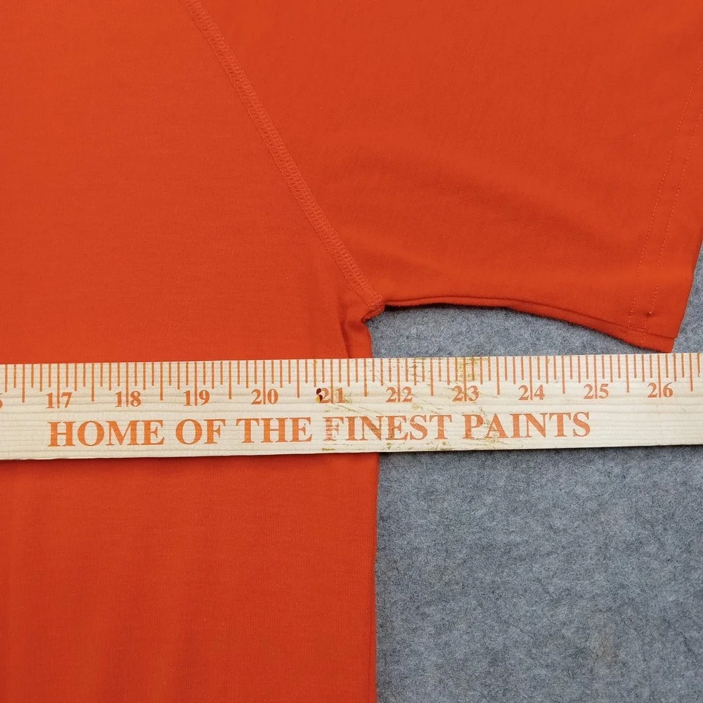 Under‎ Armour Shirt Mens Medium Orange HeatGear Raglan Short Sleeve Athletic Top